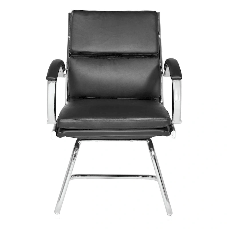Chaise Visiteur Dossier Mi-Hauteur Similicuir