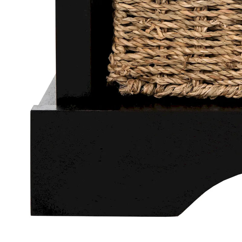 SAFAVIEH Eola Banc de rangement gris/blanc - 47 x 16,1 x 19,9 - 47Wx16Px20H