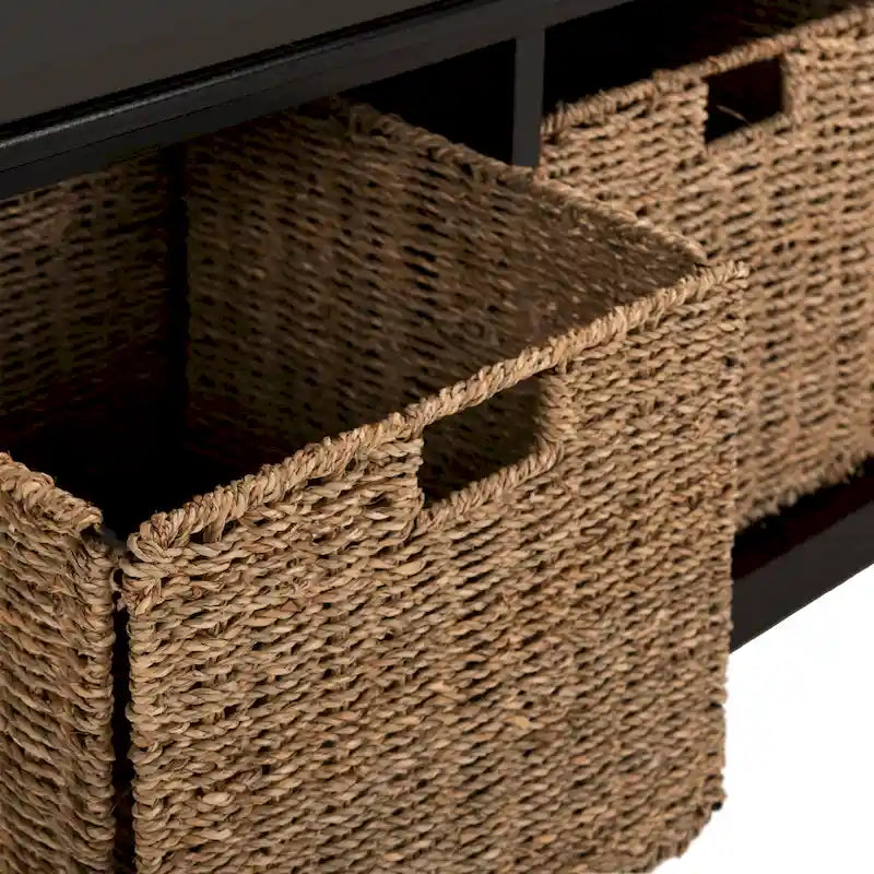 SAFAVIEH Eola Banc de rangement gris/blanc - 47 x 16,1 x 19,9 - 47Wx16Px20H