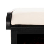 SAFAVIEH Eola Banc de rangement gris/blanc - 47 x 16,1 x 19,9 - 47Wx16Px20H