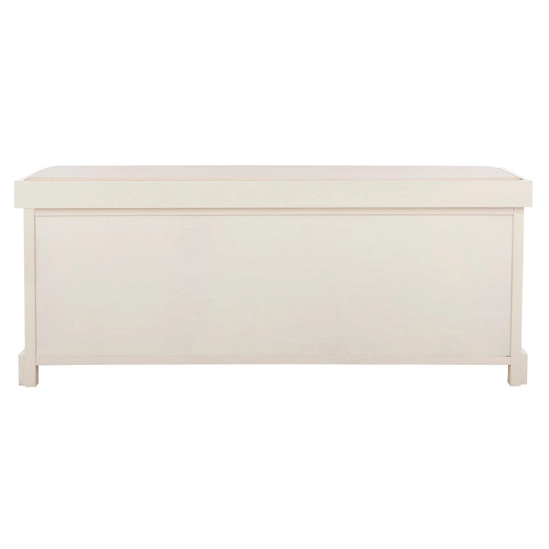 SAFAVIEH Eola Banc de rangement gris/blanc - 47 x 16,1 x 19,9 - 47Wx16Px20H