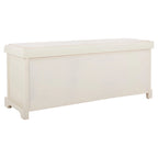 SAFAVIEH Eola Banc de rangement gris/blanc - 47 x 16,1 x 19,9 - 47Wx16Px20H