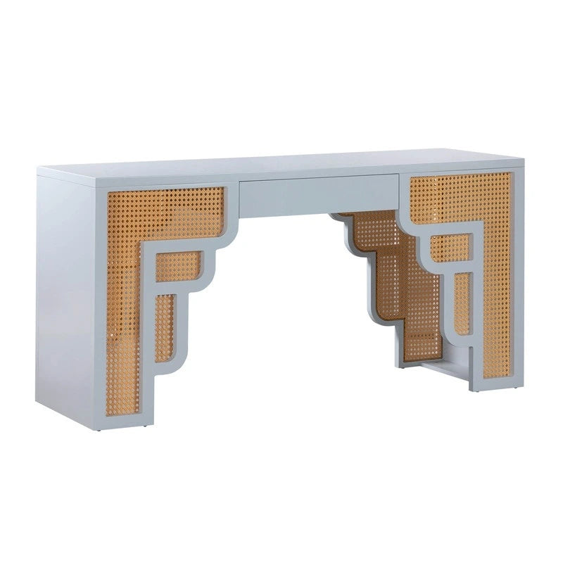 Bureau 1 tiroir Suzie Wood et Rotin