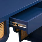 Bureau 1 tiroir Suzie Wood et Rotin