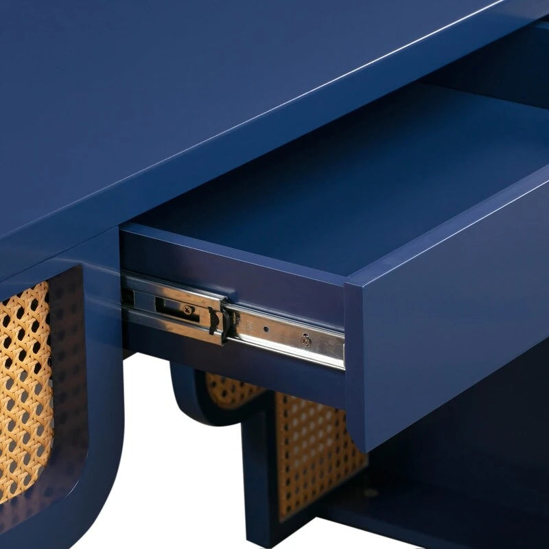 Bureau 1 tiroir Suzie Wood et Rotin