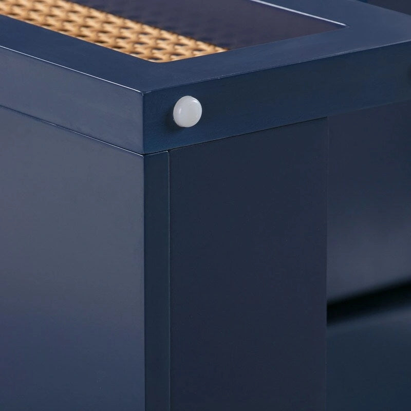 Bureau 1 tiroir Suzie Wood et Rotin