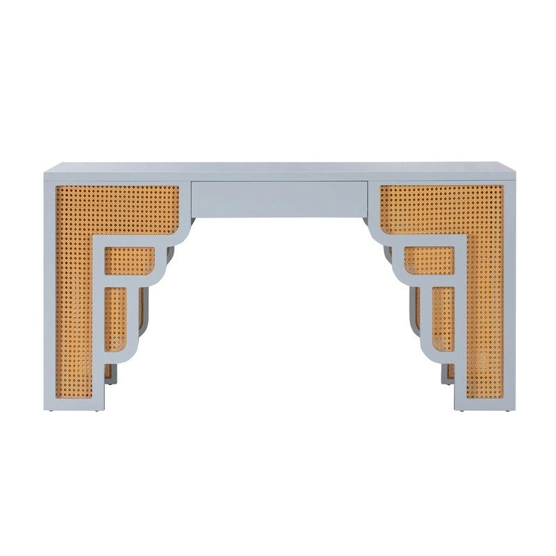 Bureau 1 tiroir Suzie Wood et Rotin