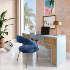 Bureau 1 tiroir Suzie Wood et Rotin
