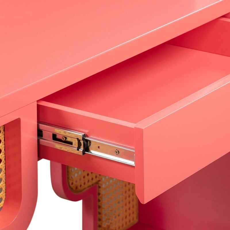 Bureau 1 tiroir Suzie Wood et Rotin