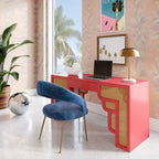 Bureau 1 tiroir Suzie Wood et Rotin