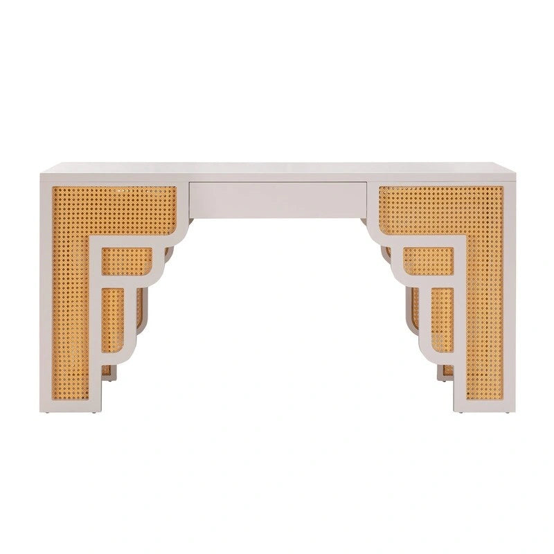 Bureau 1 tiroir Suzie Wood et Rotin