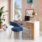 Bureau 1 tiroir Suzie Wood et Rotin