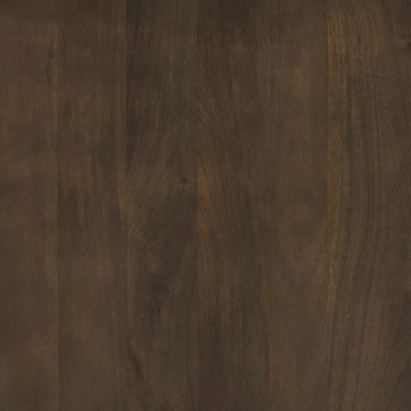 Table d'appoint ronde cannelée en bois massif marron foncé Terra