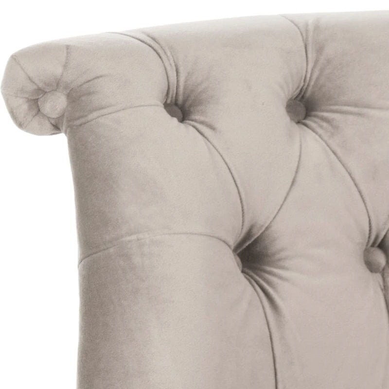 Lit plateforme réglable rembourré Queen Size de style moderne gris pour chambre à coucher