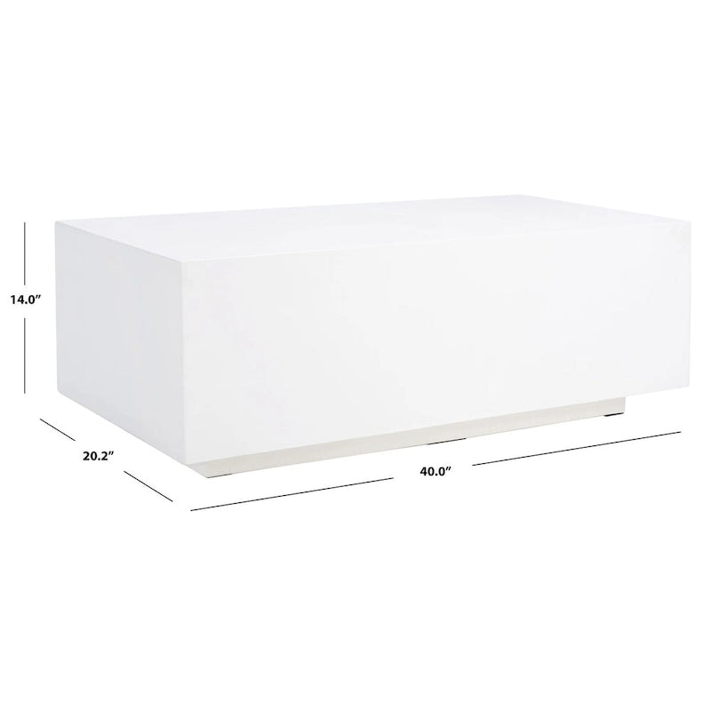 Table basse rectangulaire Dina - 40 L x 20 P x 14 H