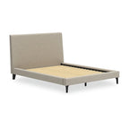 Lit rembourré Cielden Soft Gray Queen avec lattes enroulables Signature Design by Ashley