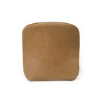 Fauteuil d'appoint moderne en cuir marron Modrest Donovan