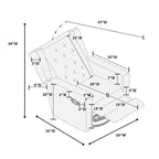Fauteuil pivotant et inclinable
