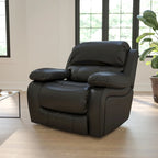 Fauteuil inclinable à bascule en cuir souple