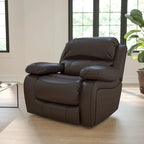 Fauteuil inclinable à bascule en cuir souple