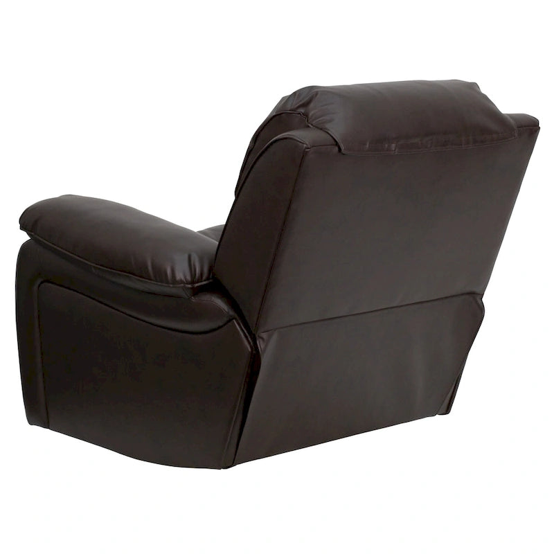 Fauteuil inclinable à bascule en cuir souple