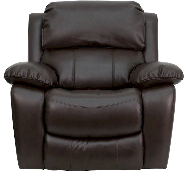Fauteuil inclinable à bascule en cuir souple