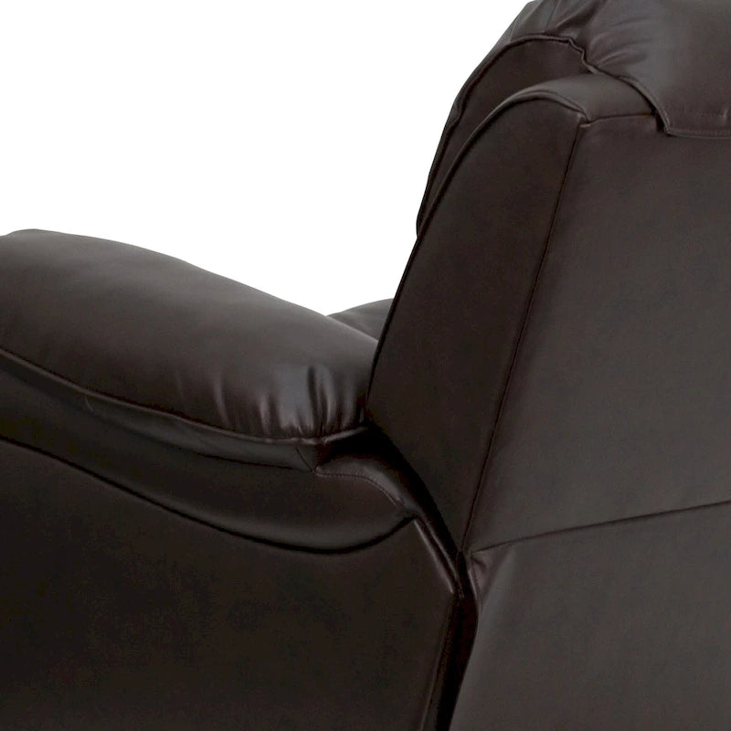 Fauteuil inclinable à bascule en cuir souple