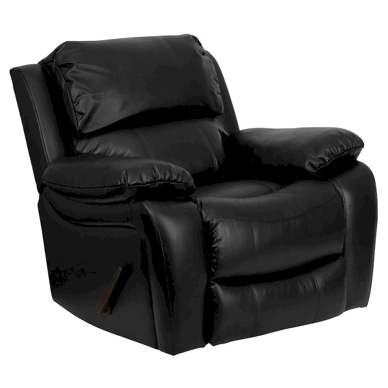 Fauteuil inclinable à bascule en cuir souple
