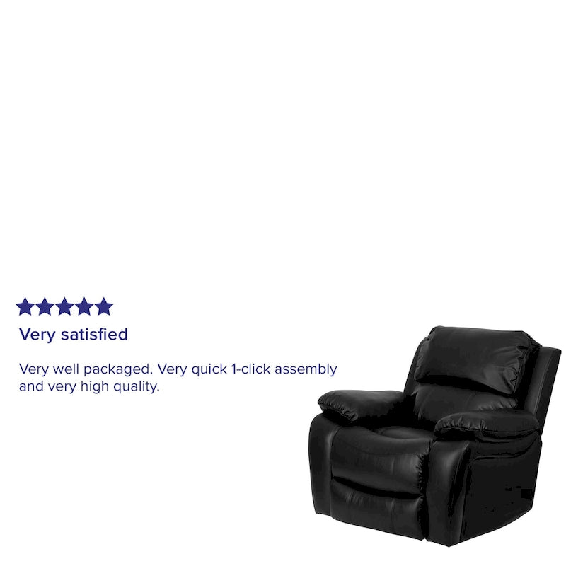 Fauteuil inclinable à bascule en cuir souple