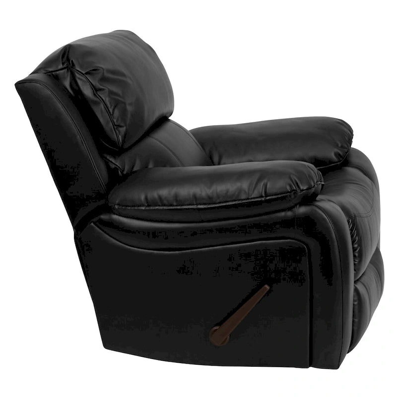 Fauteuil inclinable à bascule en cuir souple