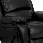 Fauteuil inclinable à bascule en cuir souple