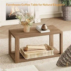 Table basse rétro avec pieds en métal – Noyer/Bois