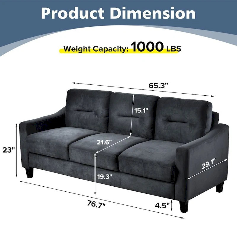Canapés d'angle confortables pour salon/chambre/bureau/petits espaces