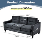 Canapés d'angle confortables pour salon/chambre/bureau/petits espaces