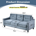 Canapés d'angle confortables pour salon/chambre/bureau/petits espaces