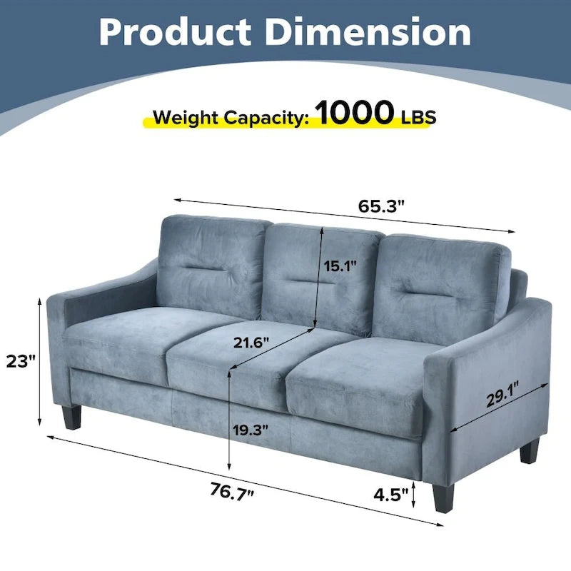 Canapés d'angle confortables pour salon/chambre/bureau/petits espaces