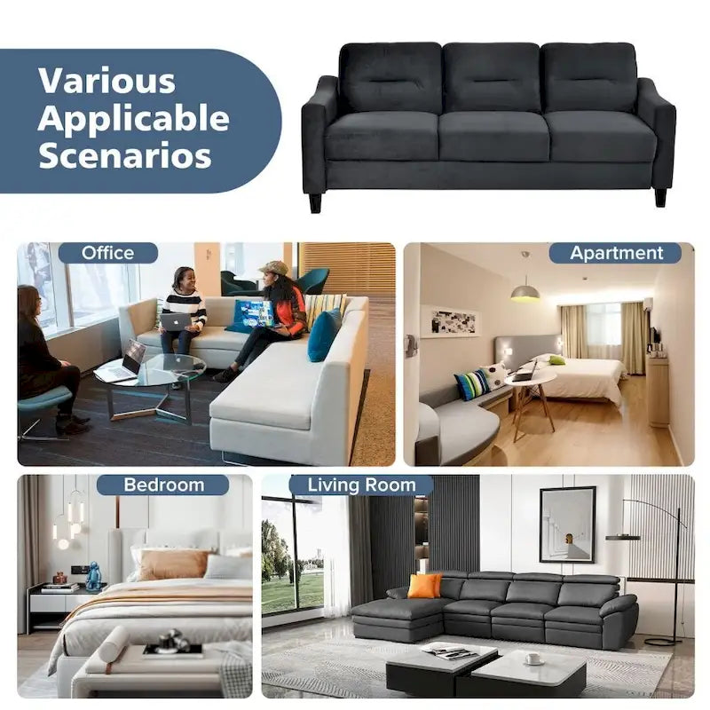 Canapés d'angle confortables pour salon/chambre/bureau/petits espaces