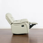 Fauteuil inclinable pivotant et coulissant manuel Rover 41,5 en similicuir