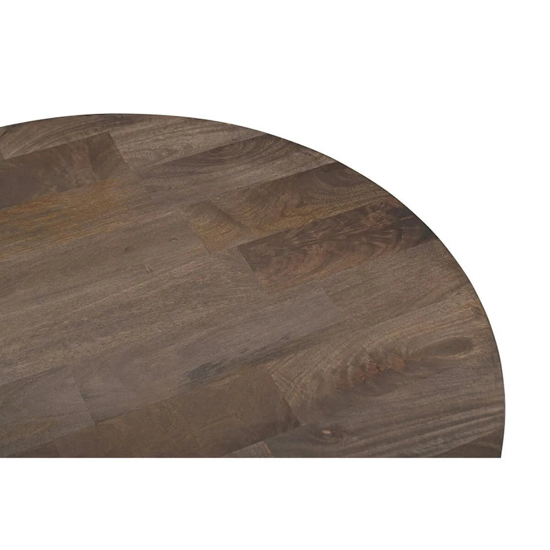Table basse ronde en bois massif