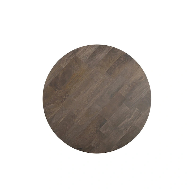Table basse ronde en bois massif